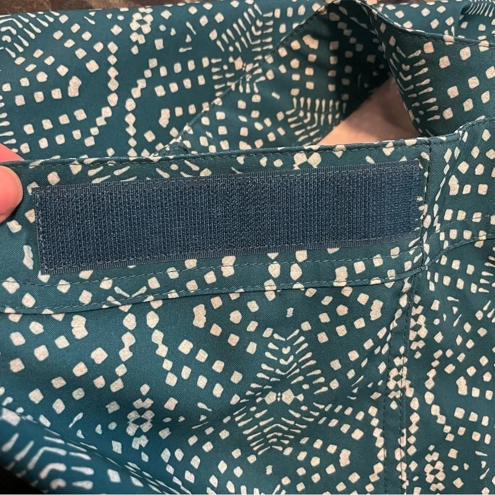 RipSkirt Playa Ocean Length 2 Wrap Skirt Teal Batik Print Size Medium